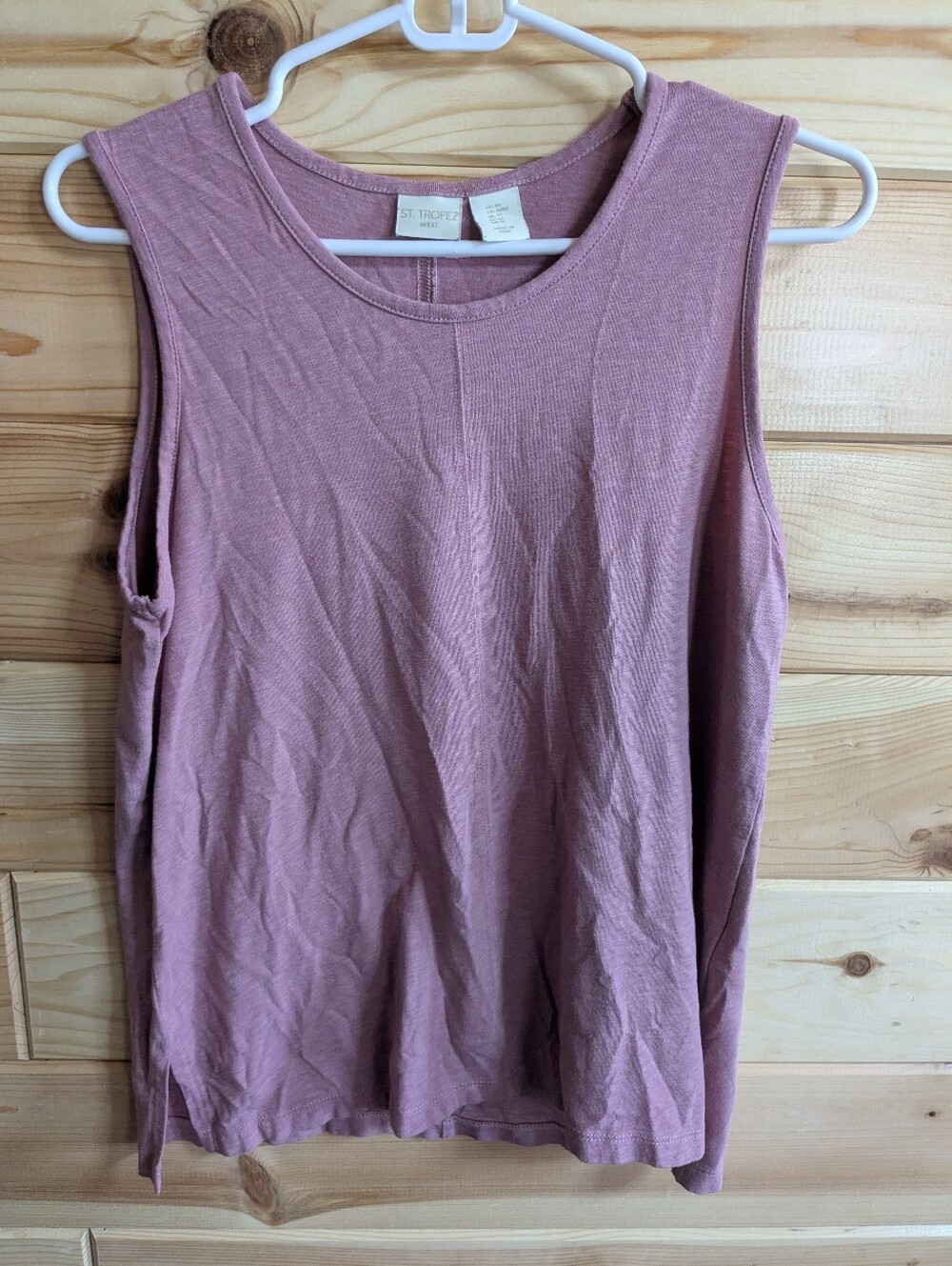Saint Tropez West Medium Lilac Purple Tank Top Shirt